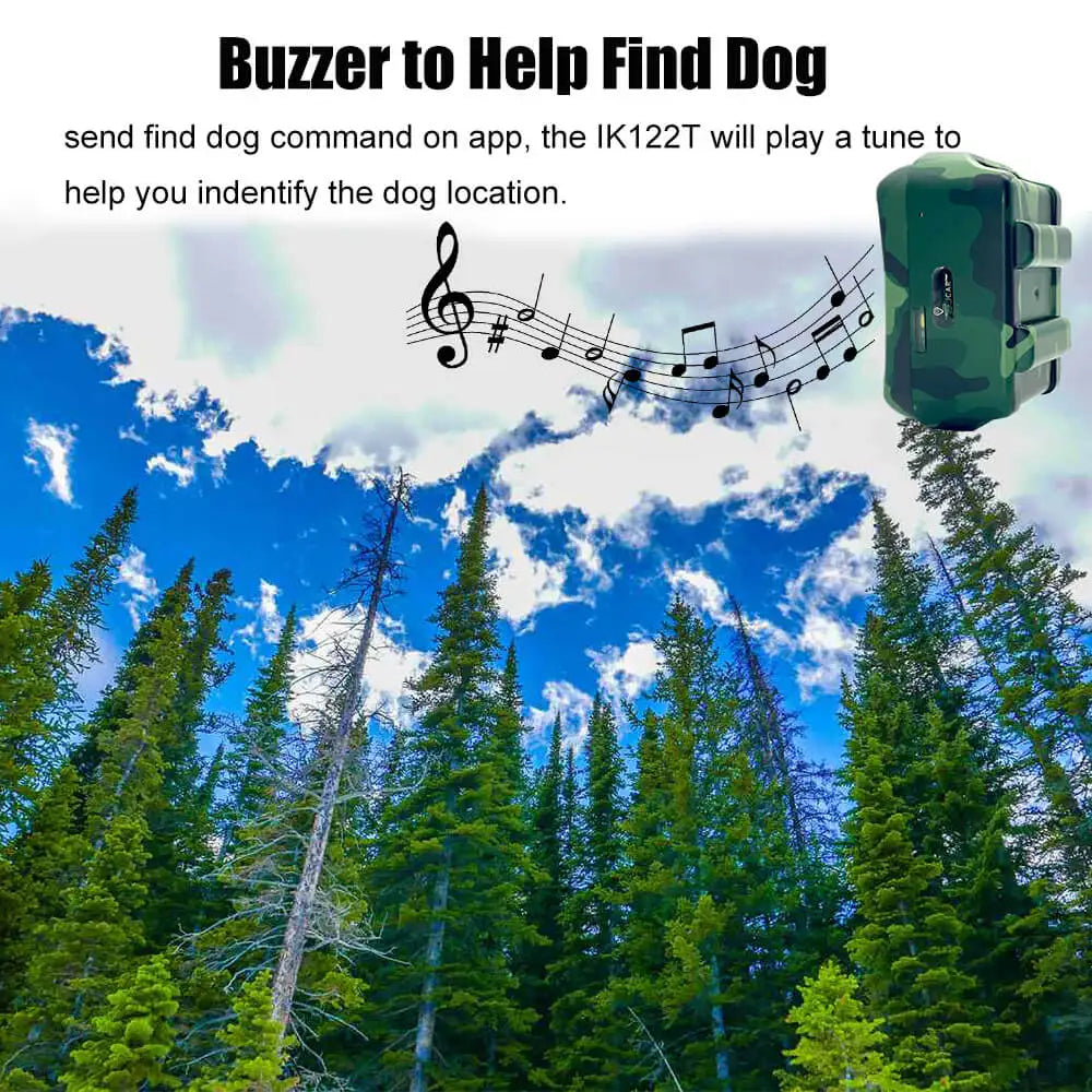 4G GPS Locator for Hunting Dog Waterproof IK122T Anti-lost Gps Collar for Midium Large Hound