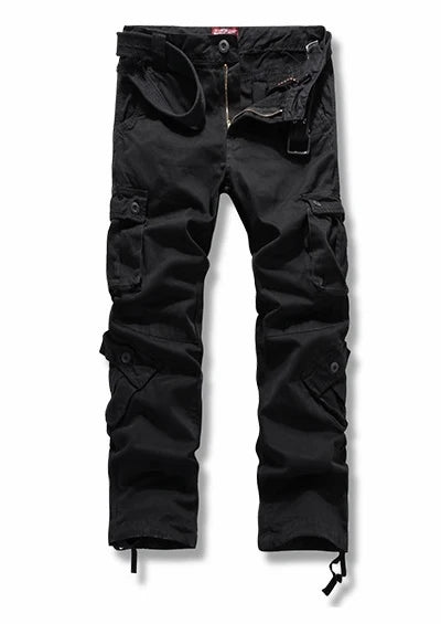 2023 Autumn Korean style washing wine red cotton overalls pants men casual loose Multi-pocket cargo pants for men,28-42
