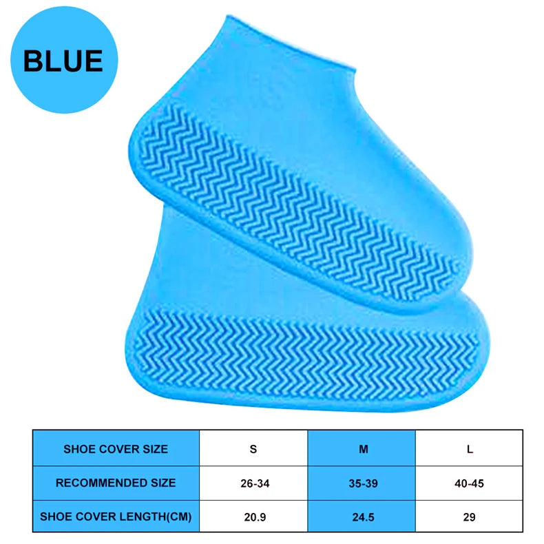 Waterproof Shoe Cover Silicone Material Unisex Shoes Protectors Rain Boots for Indoor Outdoor Rainy Silicone outdoor shoe Cover