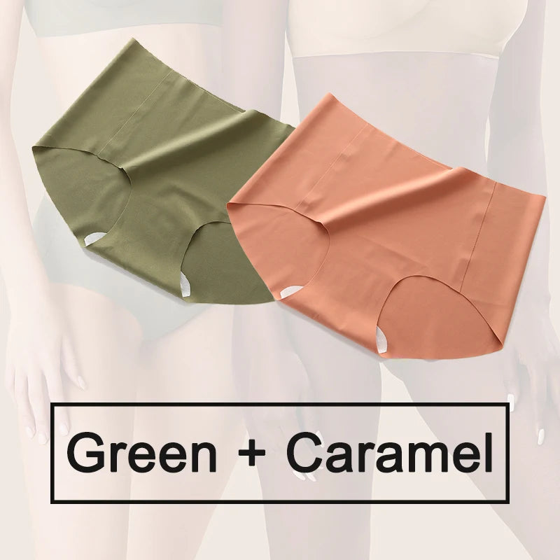 2PCS/Set Seamless Panties Sexy Lingerie Women Underwear Soft Intimate Female Woman's Lingerie Invisible Underpants Briefs Pantys