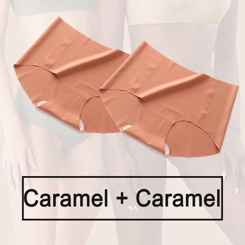 2PCS/Set Seamless Panties Sexy Lingerie Women Underwear Soft Intimate Female Woman's Lingerie Invisible Underpants Briefs Pantys