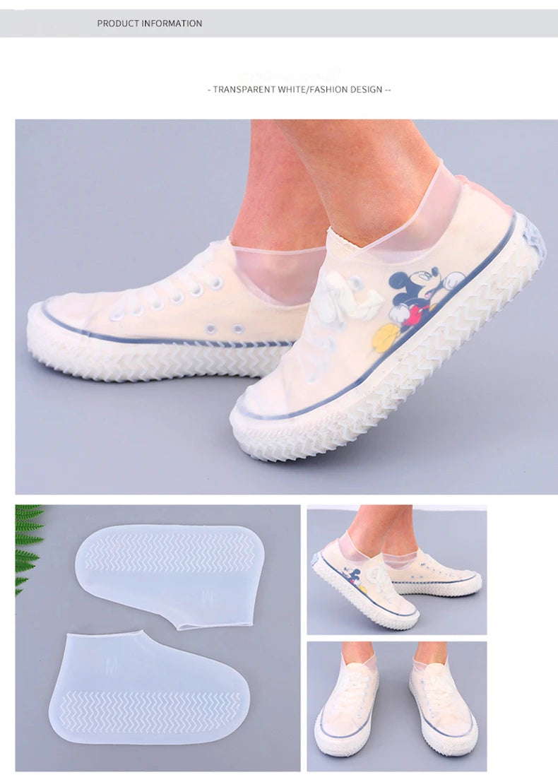 Waterproof Shoe Cover Silicone Material Unisex Shoes Protectors Rain Boots for Indoor Outdoor Rainy Silicone outdoor shoe Cover