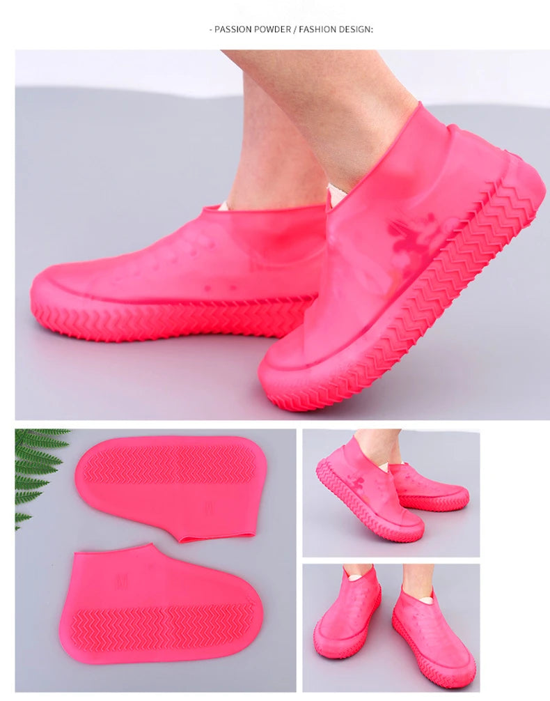 Waterproof Shoe Cover Silicone Material Unisex Shoes Protectors Rain Boots for Indoor Outdoor Rainy Silicone outdoor shoe Cover
