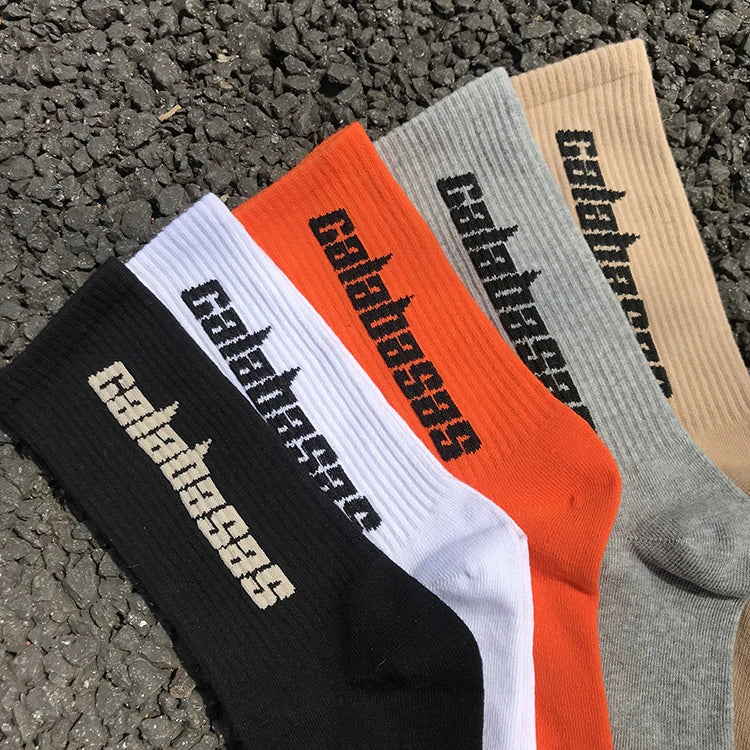3 Pairs/Box Socks Men Crew Male Street Kanye West Hip Hop Match Basketball Fuzzy Socks Men Women Fashion Socks Gifts for Men