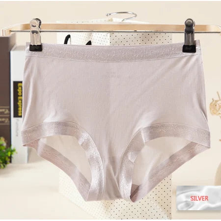 SuyaDream Women 100% Natural silk Seamless Panties Mid-rise Boxer Health Underwear 2025 Pink Nude Black