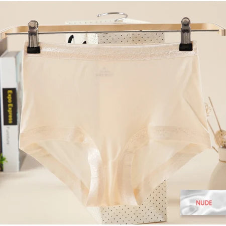 SuyaDream Women 100% Natural silk Seamless Panties Mid-rise Boxer Health Underwear 2025 Pink Nude Black