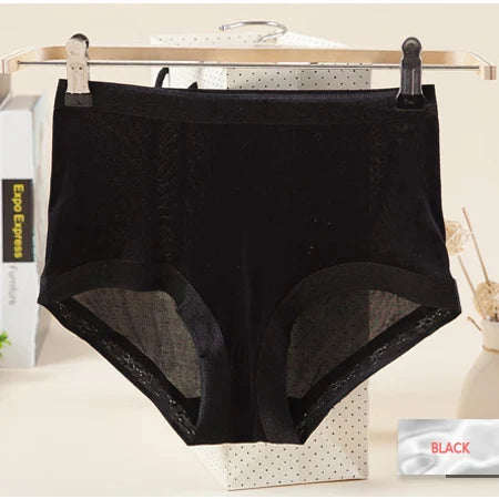 SuyaDream Women 100% Natural silk Seamless Panties Mid-rise Boxer Health Underwear 2025 Pink Nude Black