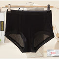SuyaDream Women 100% Natural silk Seamless Panties Mid-rise Boxer Health Underwear 2025 Pink Nude Black