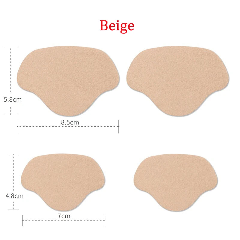 4pcs Insoles Patch Heel Pads for Sport Shoes Adjustable Size Antiwear Feet Pad Cushion Insert Insole Heel Protector Back Sticker