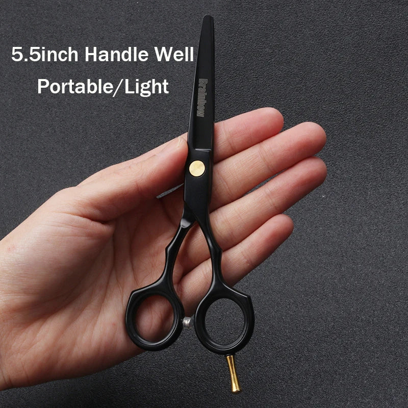 Brainbow 5.5' Professional Hair Scissors Cutting Thinning Hairdressing Barber Scissors Pro Salon Japan Hair Styling Tools