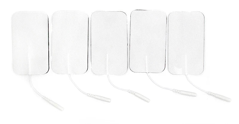 10/20Pcs Electrode Pads 2mm Plug Self Adhesive Replacement for Tens Acupuncture Electrode Pads Square Muscle Stimulator Slimming