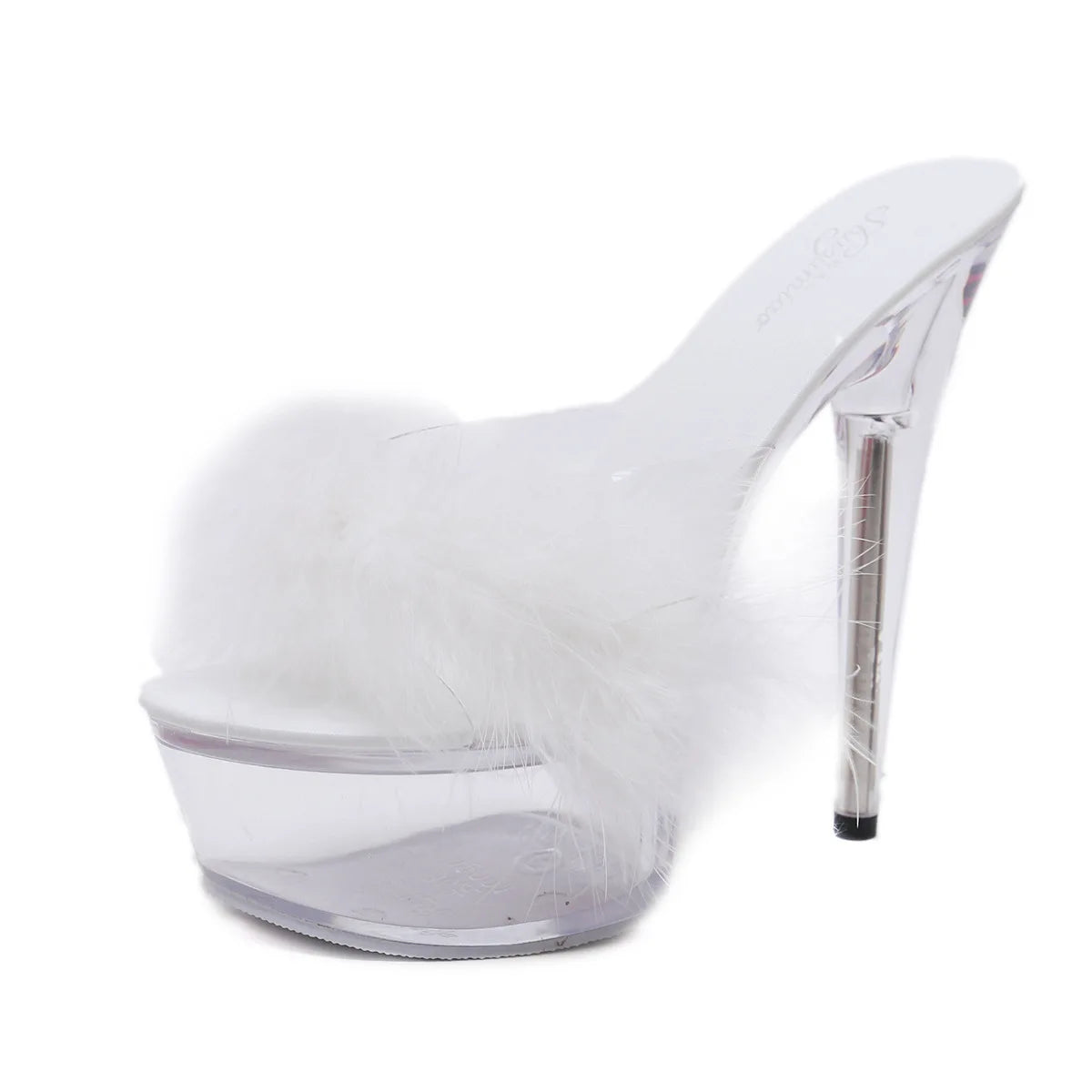 LTARTA 2026 Super High Heels 15CM Stiletto Platform Slippers Crystal Shoes Wedding Shoes  High-Heel Crystal Sandals LFD