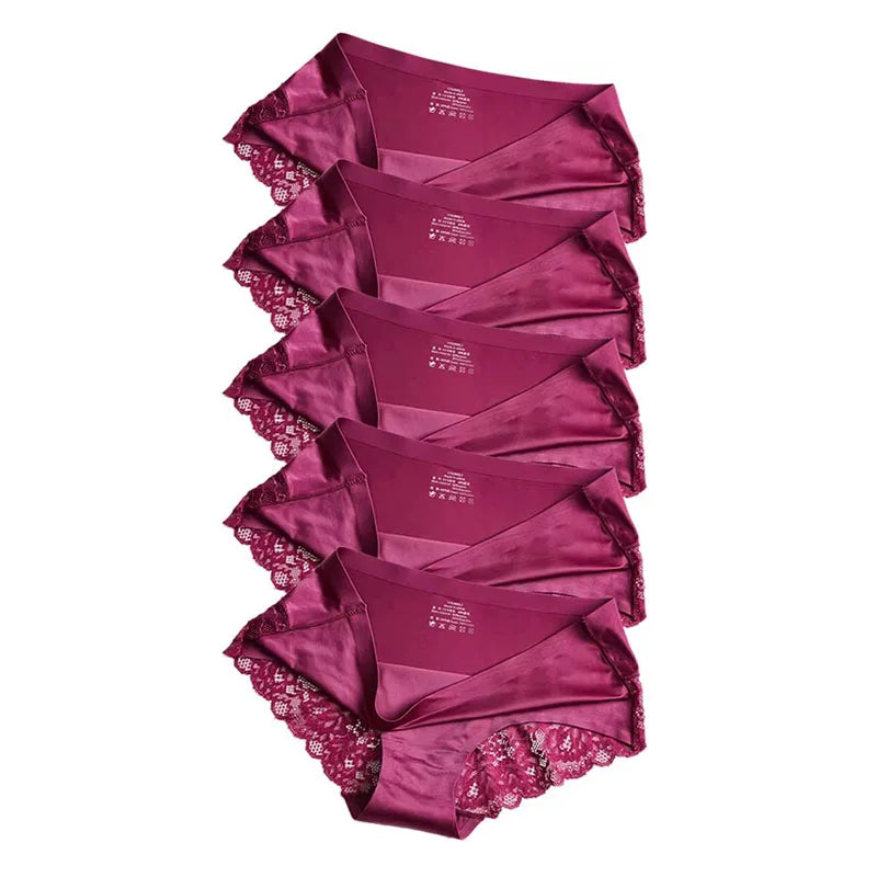 1/5/10Pcs Seamless Women Hollow Out Panties Set Underwear Comfort Lace Briefs Low Rise Female Sport Panty Soft Lady Lingerie