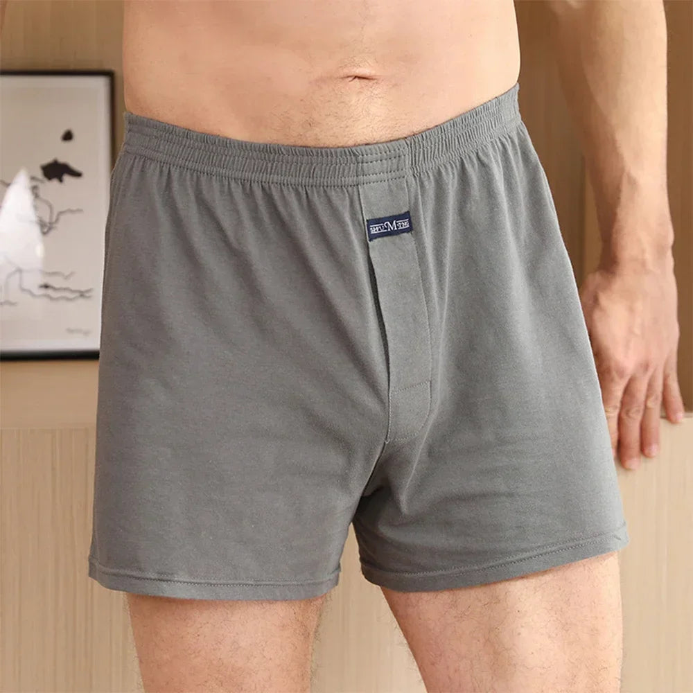 Men's boxer Shorts Breathable Pajama Bottom Underwear male Elastic Waistband Underpant Cotton Comfortable
