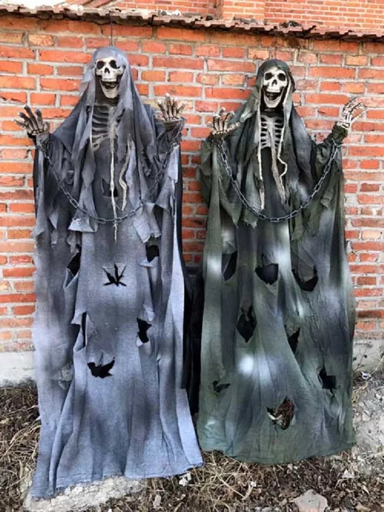 Halloween Ghost Head Horror Props,Escape Room Decor,Haunted House Pendants,Scary and Terrifying Skeletons,Large Hanging Ghosts