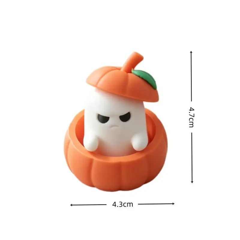 Halloween Pumpkin Ghost Decorative Ornament Desktop Decoration Funny 3d Printed Figurine For Festival Decoration