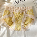 M-XL Sexy Lace Panties Women's Underwear Panty Plus Size Fashion Flower Briefs Mid Waist Seamless Underpants Female Lingerie