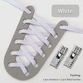 Colorful Elastic Laces Sneakers No Tie Shoe laces Diamond Lock Glitter Shoelaces Without ties Shoe Accessorie 1Pair/2Pair