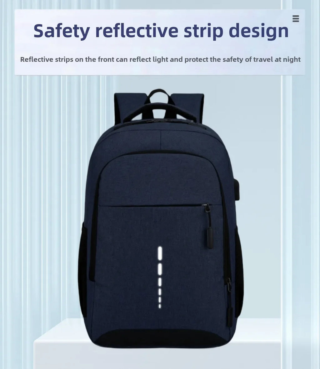 Classic Men Waterproof Backpack USB Charging Casual Travel Backpack Men Large Capacity Travel Laptop Backpack School Bag bolsas