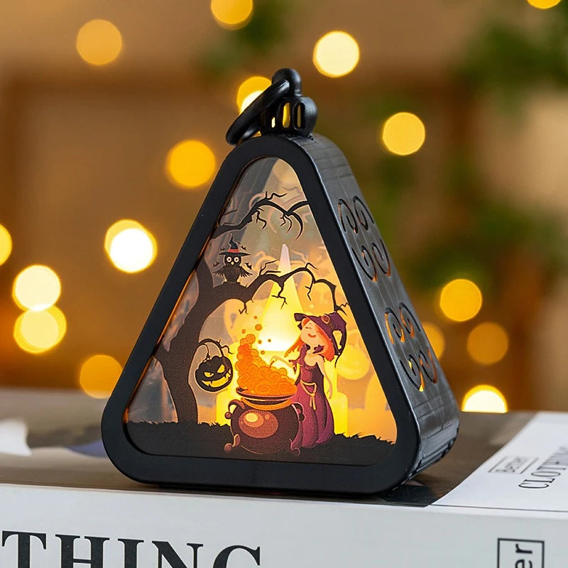 Halloween Decoration Lights For Bedroom Garden Party Decoration Atmosphere Light Cute Ghostaments Hanging Ghosts Horror Props