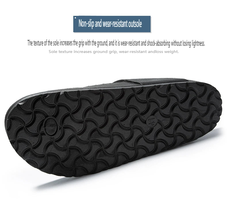 2026 New Summer Flip-flops for Men, Anti-slip, Trendy and Casual Solid-color Beach Shoes