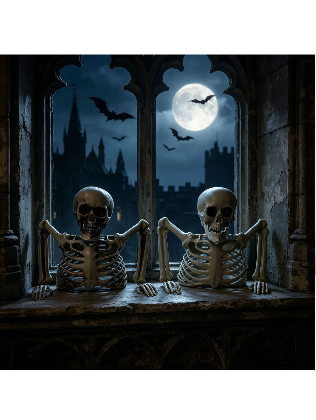 Halloween Half Skeleton Party, Terrifying Scene Decoration, Outdoor and Indoor Escape Room Decoration, Horror Theme.