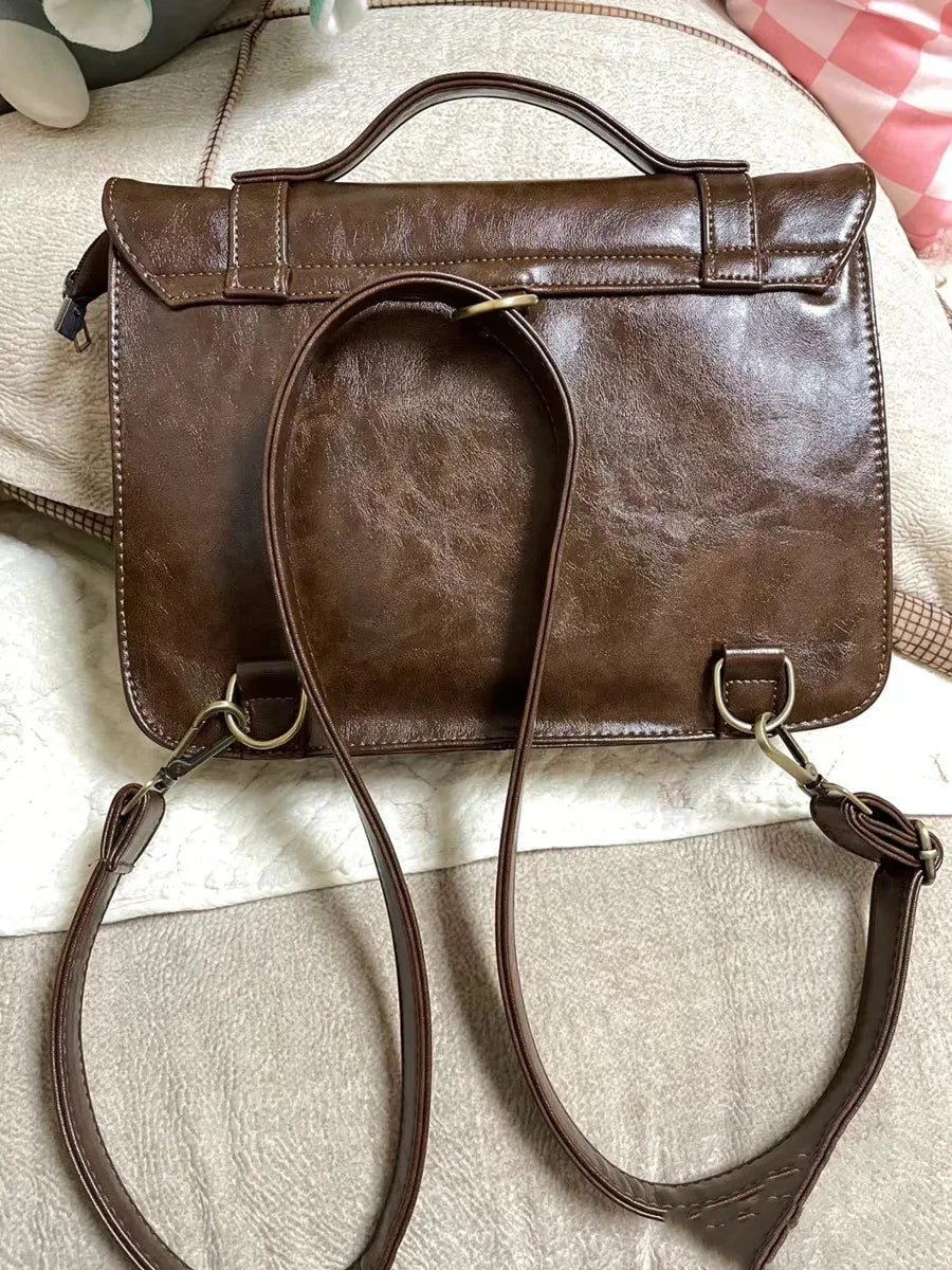 Japanese Students Vintage Women Handbags Crossbody Streetwear Preppy Y2k Fashion Messenger Bag Trendy All Match Casual Backpacks