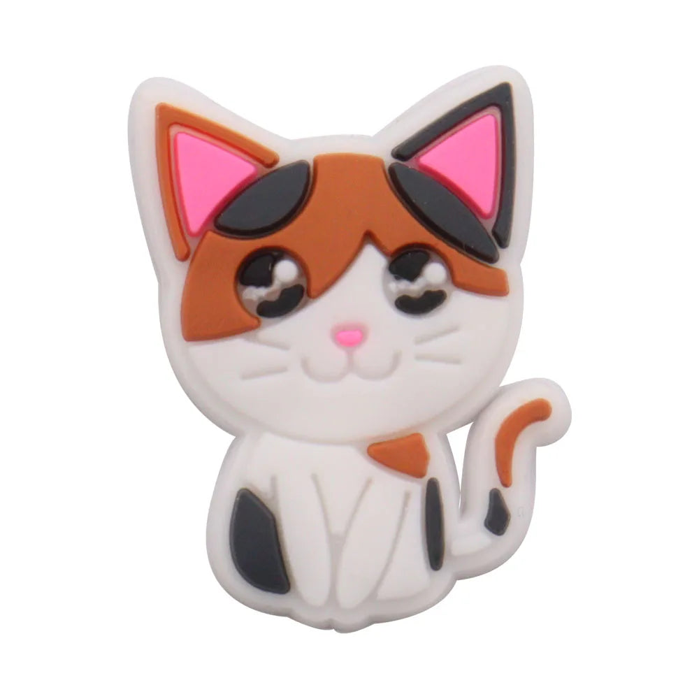 1PCS PVC Kawaii Animal Kinds Of Dog Mom Dad Sandals Shoe Decoration Charms Fit Wristbands Buckle Slipper Accessories Xmas Gifts