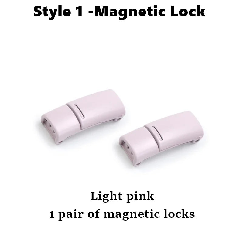 Fashion Metal Shoelace Magnetic Buckle Shoes Accessories Sneaker Kits Metal Laces Buckle 4 Style Shoe Decorations