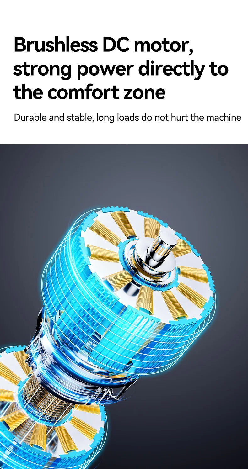 Professional Cordless Vibration Massager Barbers Salons USB Charging Body Neck Back Head Face Wireless Handheld Massage Machine