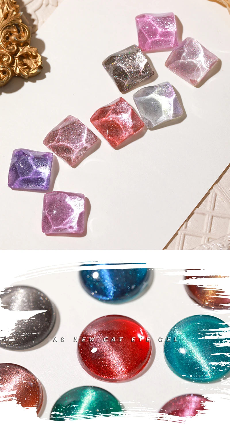 AS 15ml Cat Magnetic Gel Nail Polish Cat Eye Glitter Effect Semi Permanent 36 Colors  Soak Off UV Gel Varnish Manicure Nail Art