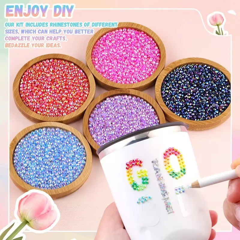 Minimalist Shiny Half-round Rhinestone Nail Art Accessories 3mm Flat-back Resin Nail Rhinestones, DIY Nail Craft Decorations