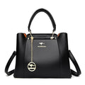 Fashion Women Soft PU Leather Handle Handbag Designer Shoulder Crossbody Bag Ladies Large Capacity Shopping Messenger Tote Bag