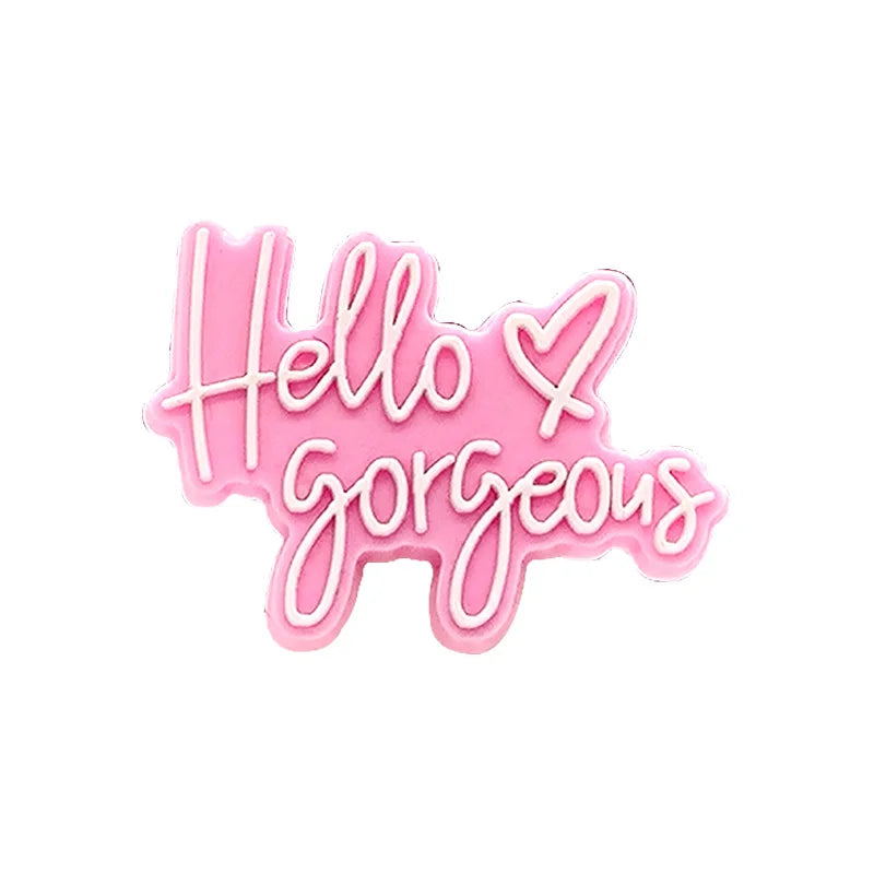 1PCS Pink Shoe Charms for Women Girl Pink Star Diamond Crown Shoe Accessories Pins for Clogs Kids Favor Shoe Buckle Decorations
