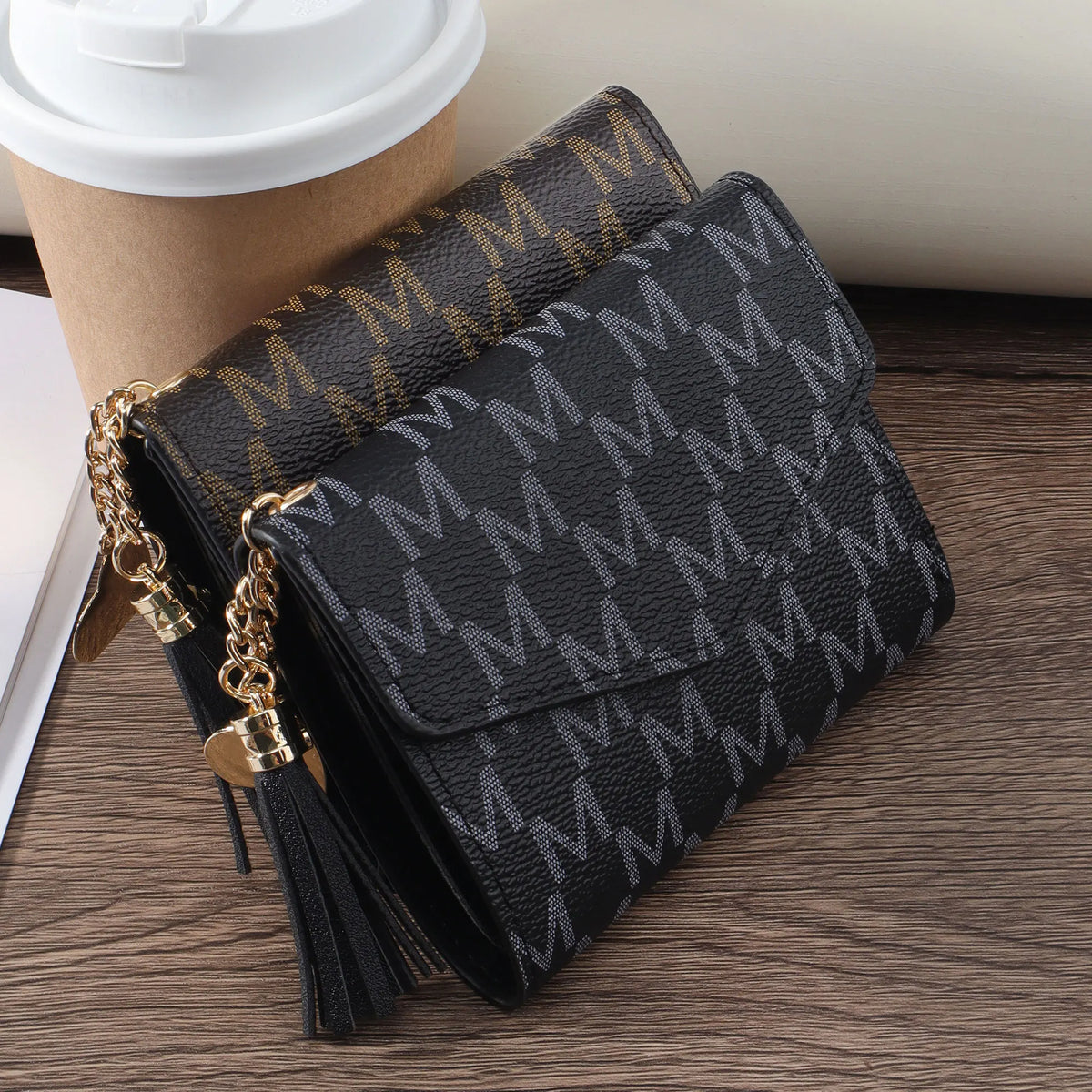 Fashionable and minimalist women's wallet, high-quality PU leather portable multi card slot women's short multi-functional zero