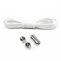Tie-Free Elastic Shoelaces Semi-Round Lazy Laces with Metal Capsule Buckle for Easy And Secure Shoe Fastening