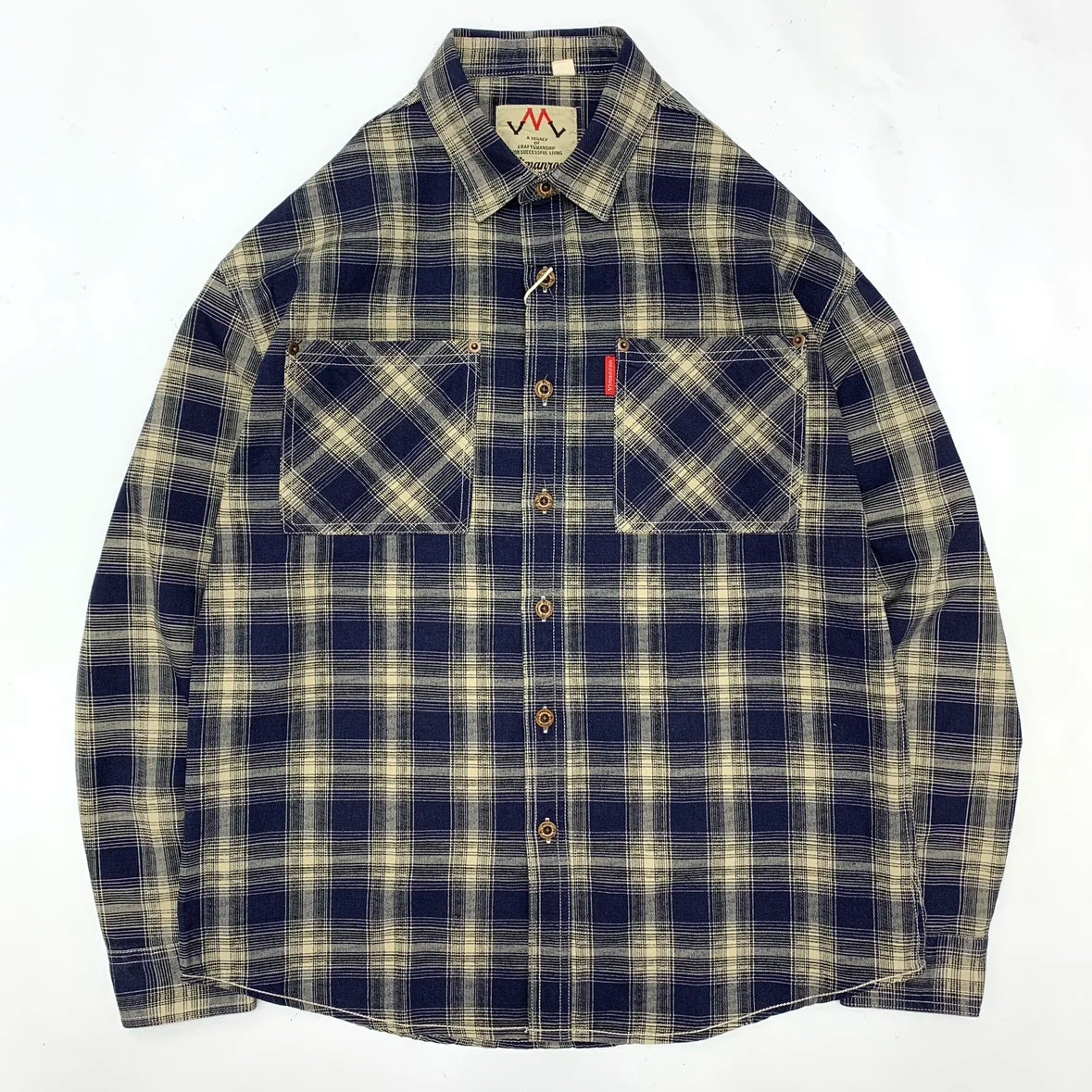 2025 Autumn New Japanese Retro Long-Sleeve Turn-down Collar Plaid Shirt Men's Fashion 100% Cotton Washed Loose Casual Blouses