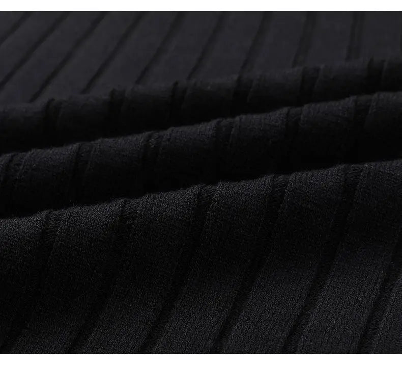 Trend Fashion Autumn Winter Sweaters Men Solid O-Neck Screw Thread Thicken Smart Casual Long Sleeve Slim Pullovers Knitted Tops