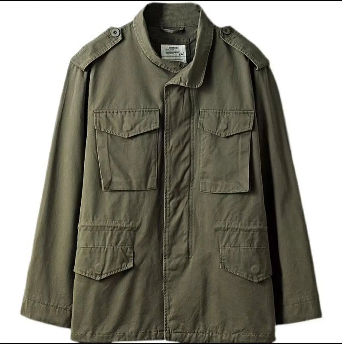 Multi-Pocket Jacket Retro Jackets for Men Green Outdoor Windbreaker Vintage Men's Cargo Jacket Casual Solid Coat Mens Clothes
