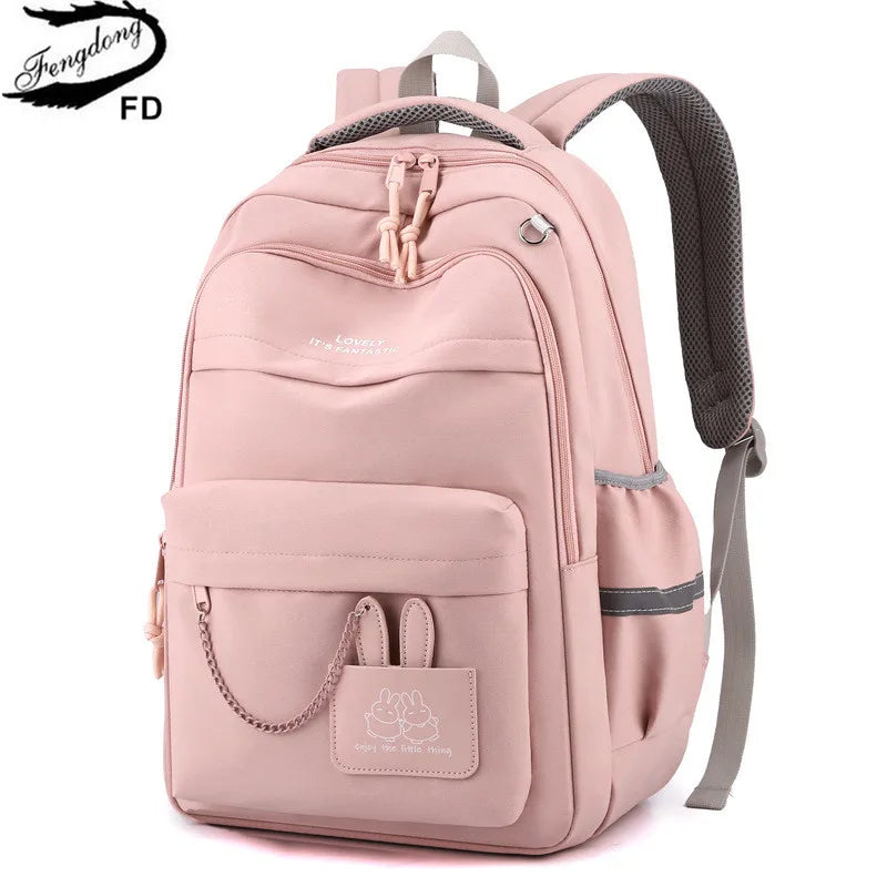kids school bag cute pink school backpack for girls children kawaii bookbag primary middle students gift large capacity backpack