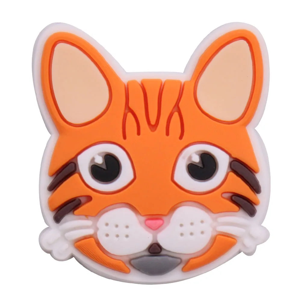 1PCS PVC Kawaii Animal Kinds Of Dog Mom Dad Sandals Shoe Decoration Charms Fit Wristbands Buckle Slipper Accessories Xmas Gifts