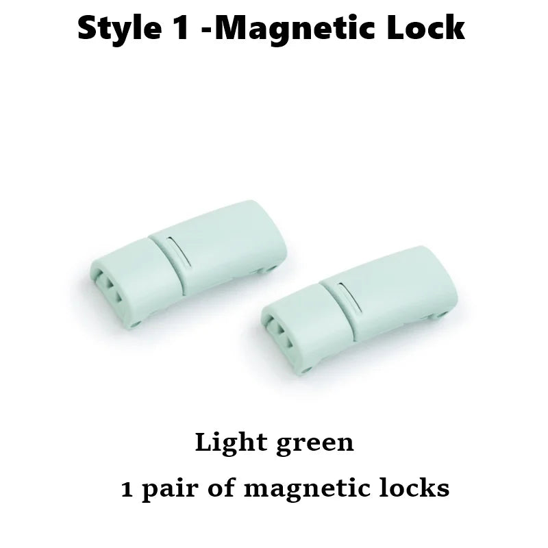 Fashion Metal Shoelace Magnetic Buckle Shoes Accessories Sneaker Kits Metal Laces Buckle 4 Style Shoe Decorations