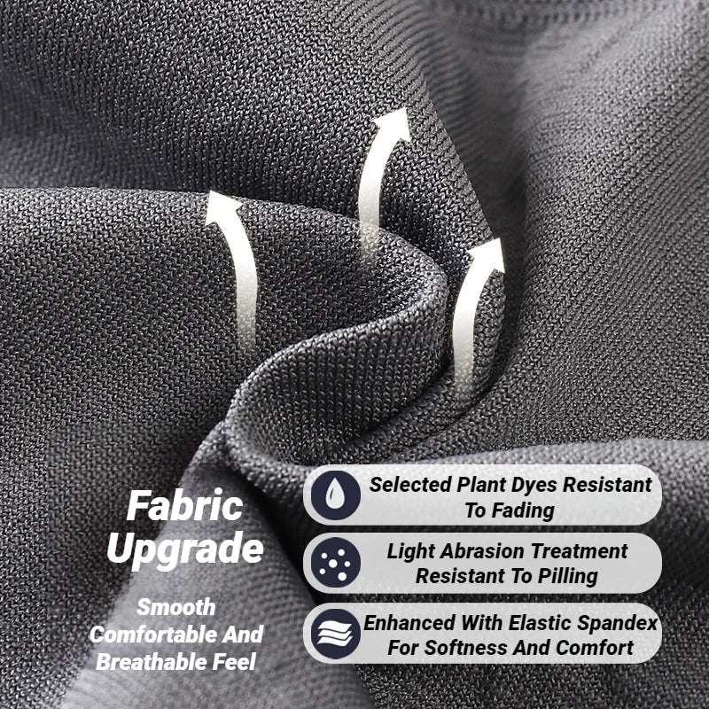 Men's 5 Pcs Plain Color Boxer Briefs Breathable High Elastic Comfortable Soft Skin‑Friendly Casual Underwear Underpants For Men
