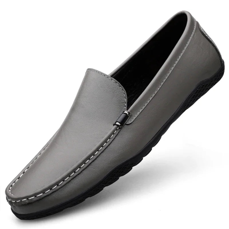 Comfort Genuine Leather Men Loafers All-match Lazy Shoes Breathable Moccasins Fashion Men Casual Shoes Slip-on Men Walking Shoes