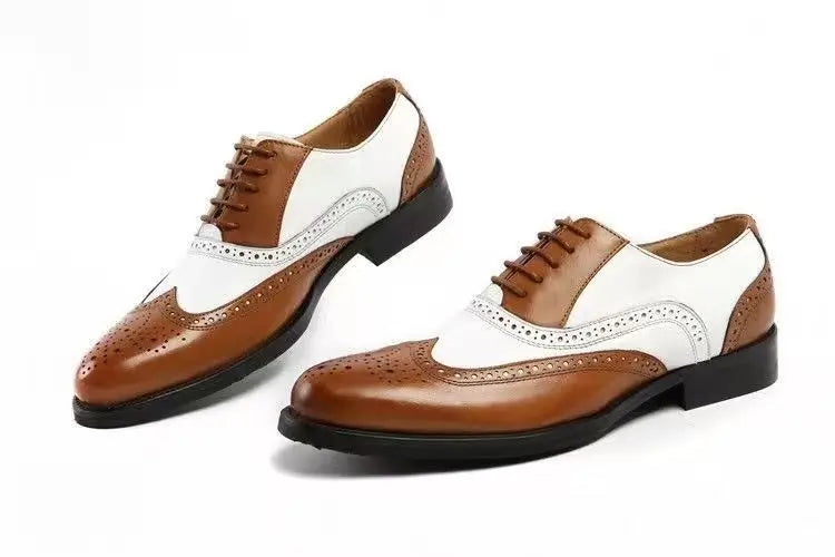 Oxfords Men's Leather Shoes Formal Shoes for Men Brogues Oxfords Male Wedding Party Office Business Shoe Man Zapatos De Hombre
