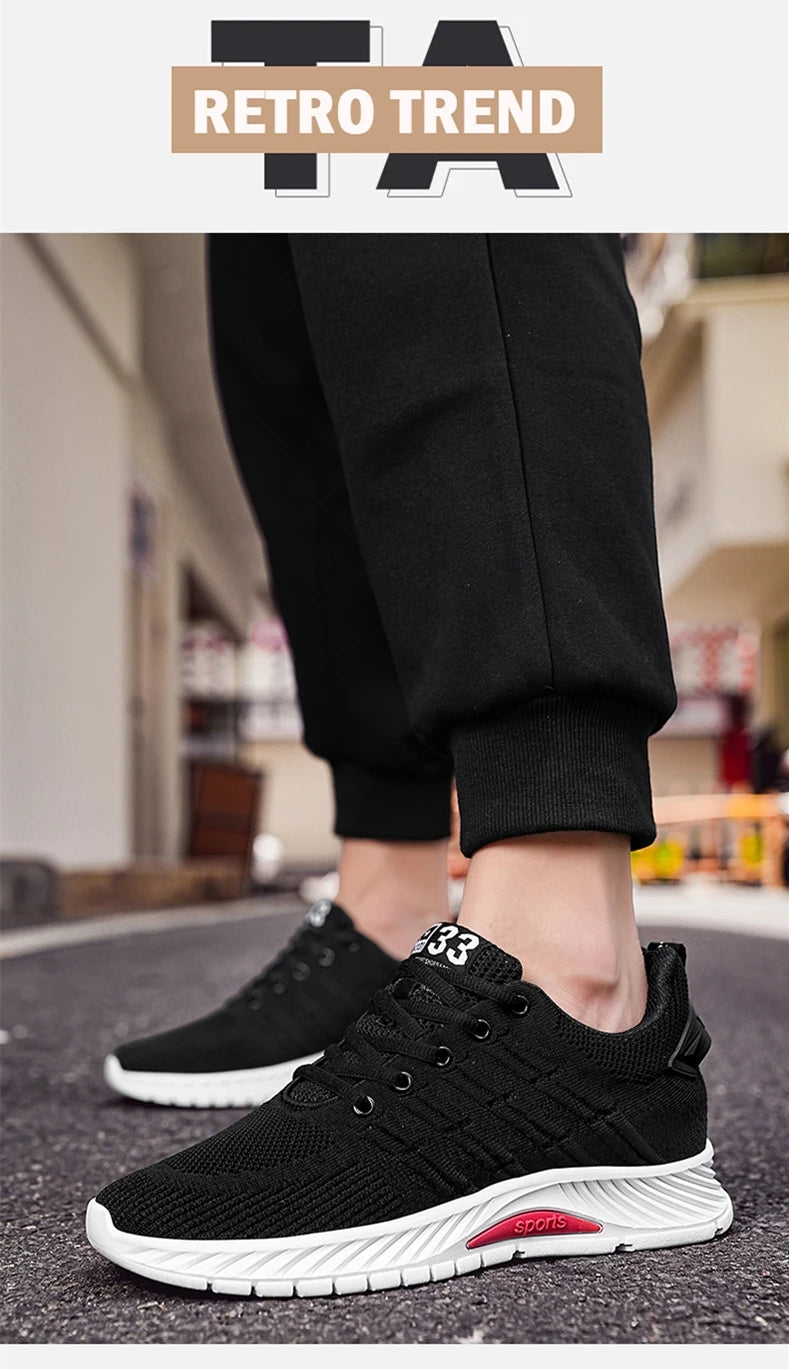 Man Sneakers Elevator Shoes Hidden Heels Breathable Heightening Shoes For Men Increase Insole 6CM Lift Sports Casual Height Shoe