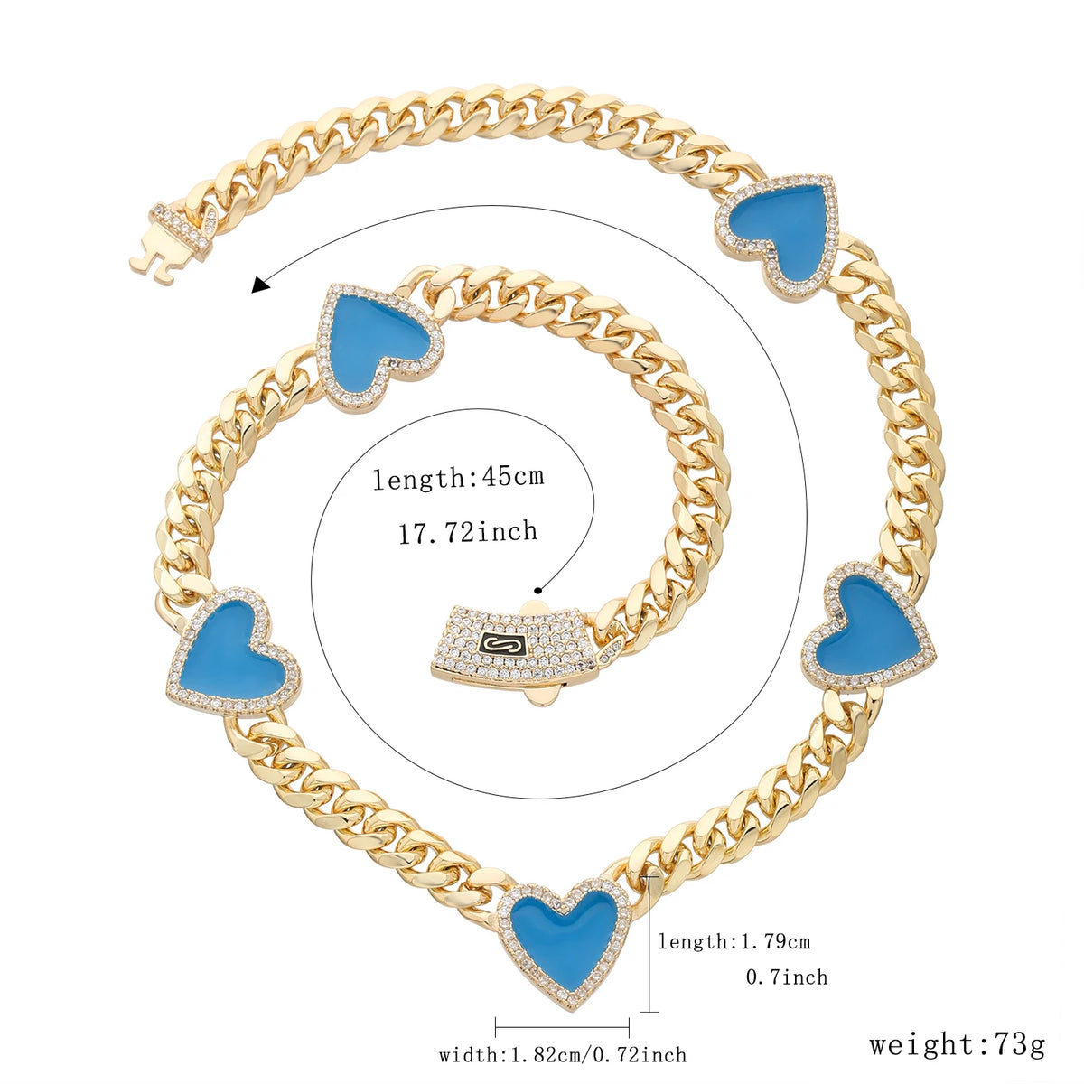 Fashionable love necklace 14K brass 8N multi-style heart-shaped necklace for women Christmas birthday New Year romantic gift