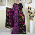2025 New Summer Abaya Short Sleeve Dress With Big Scarf Printing Floral Loose Dress Islam Kaftan Women African Abaya Clothing