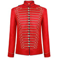 Halloween Cosplay Costume New Men's Medieval Jacket Steampunk Hussar Marching Band Military Drummer Parade Jacket Coat
