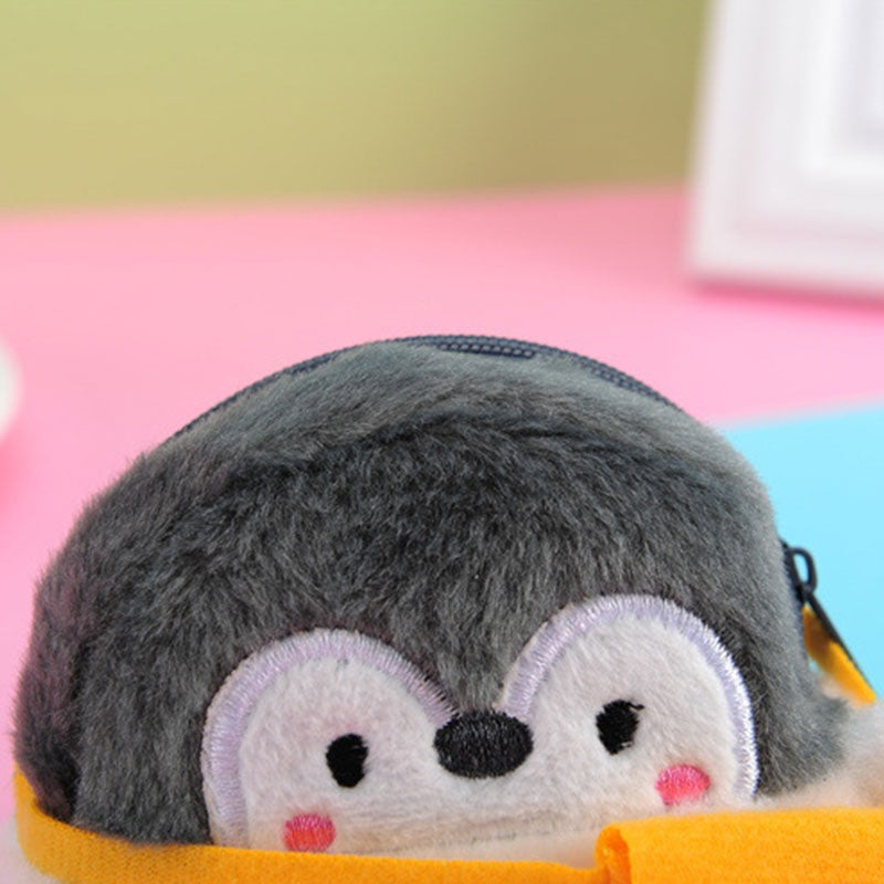 Shoulder Bag Little Penguin Kawaii Penguin Plush Wallet Soft Penguin Plush Coin Purse Girls Lovers Valentine's Gifts Small